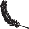 Feather Silhouette Clip Art